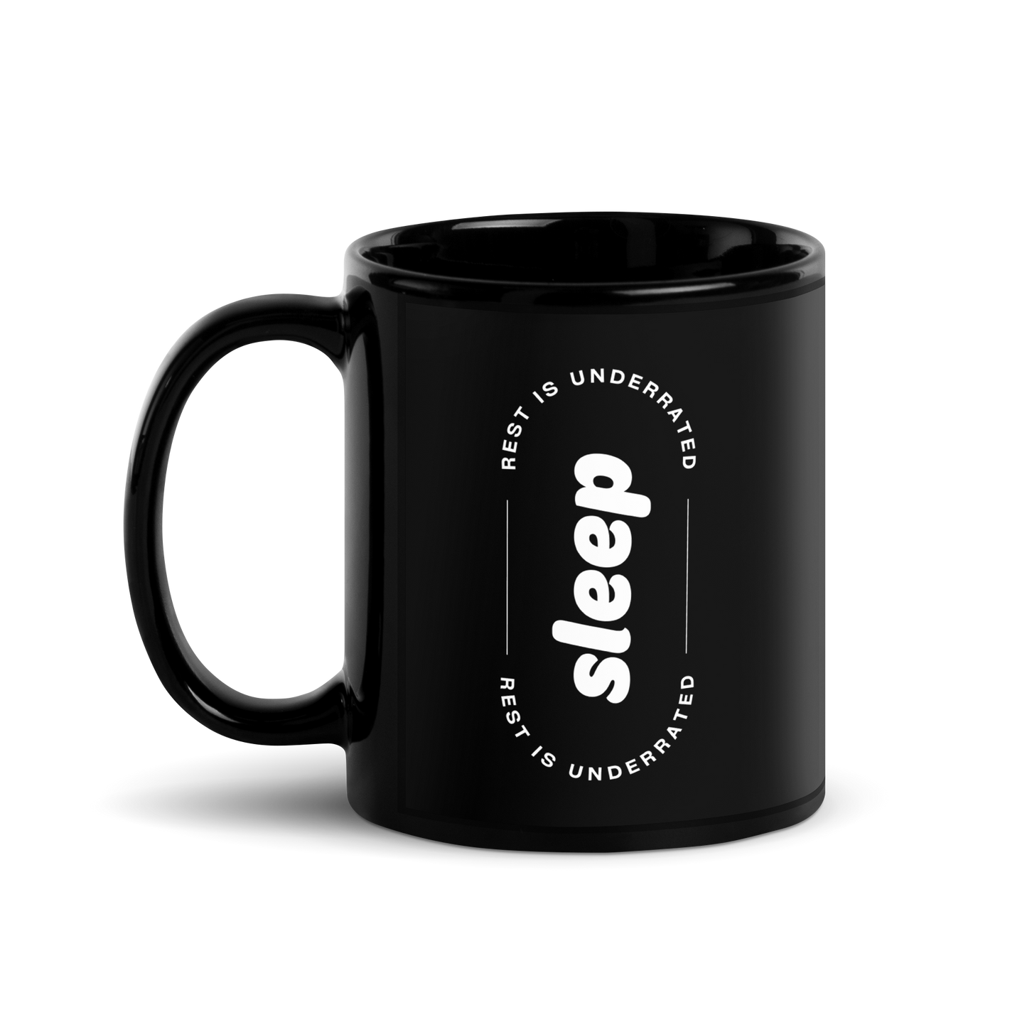 RSN - Sleep Black Glossy Mug