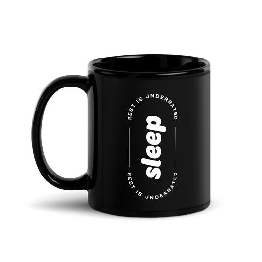 RSN - Sleep Black Glossy Mug