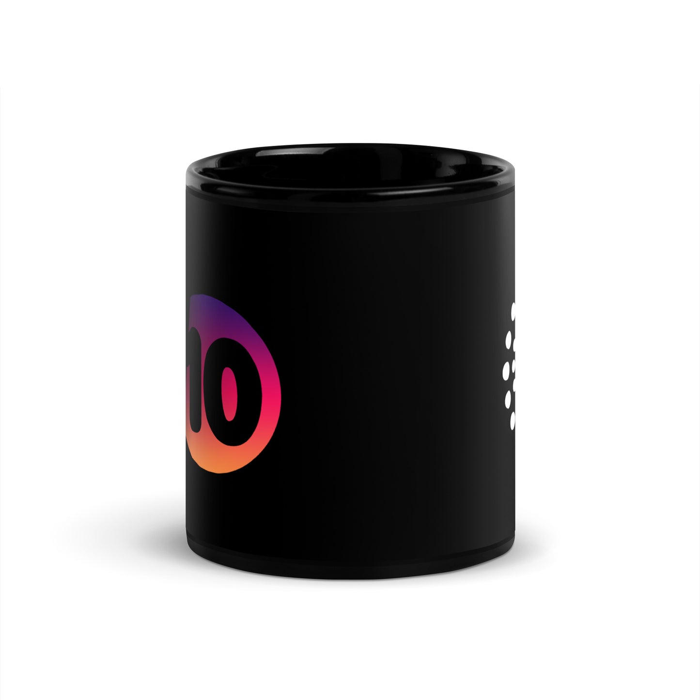 Hi10 Black Glossy Mug