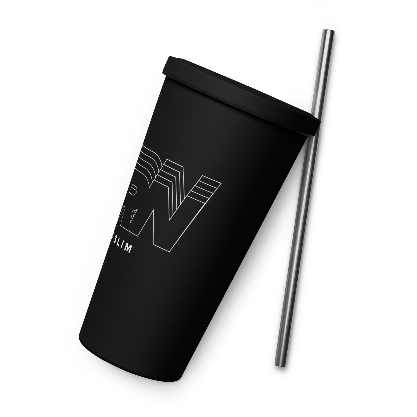 ZipBURN Insulated tumbler with a straw