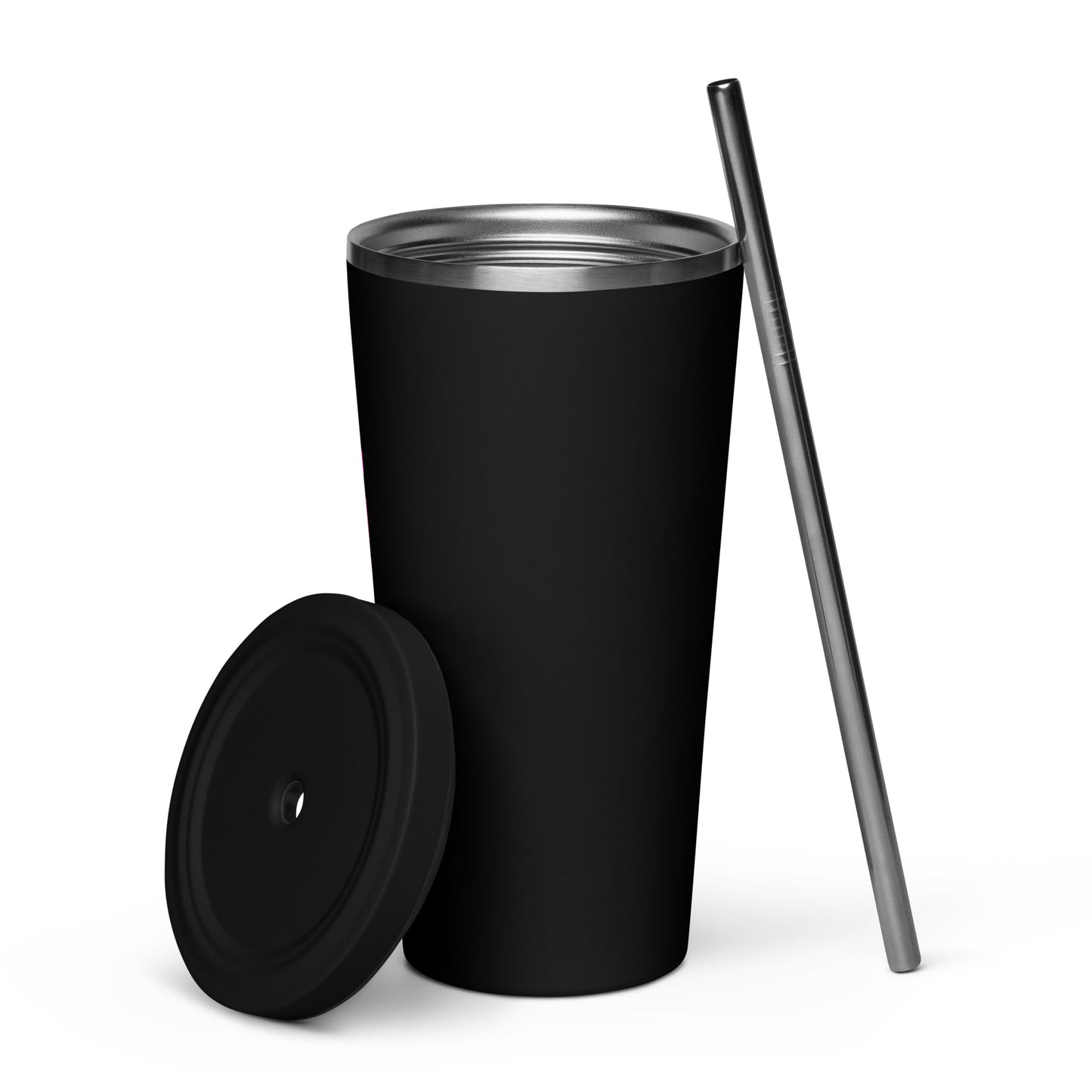 ZipBURN - Color Insulated tumbler with a straw