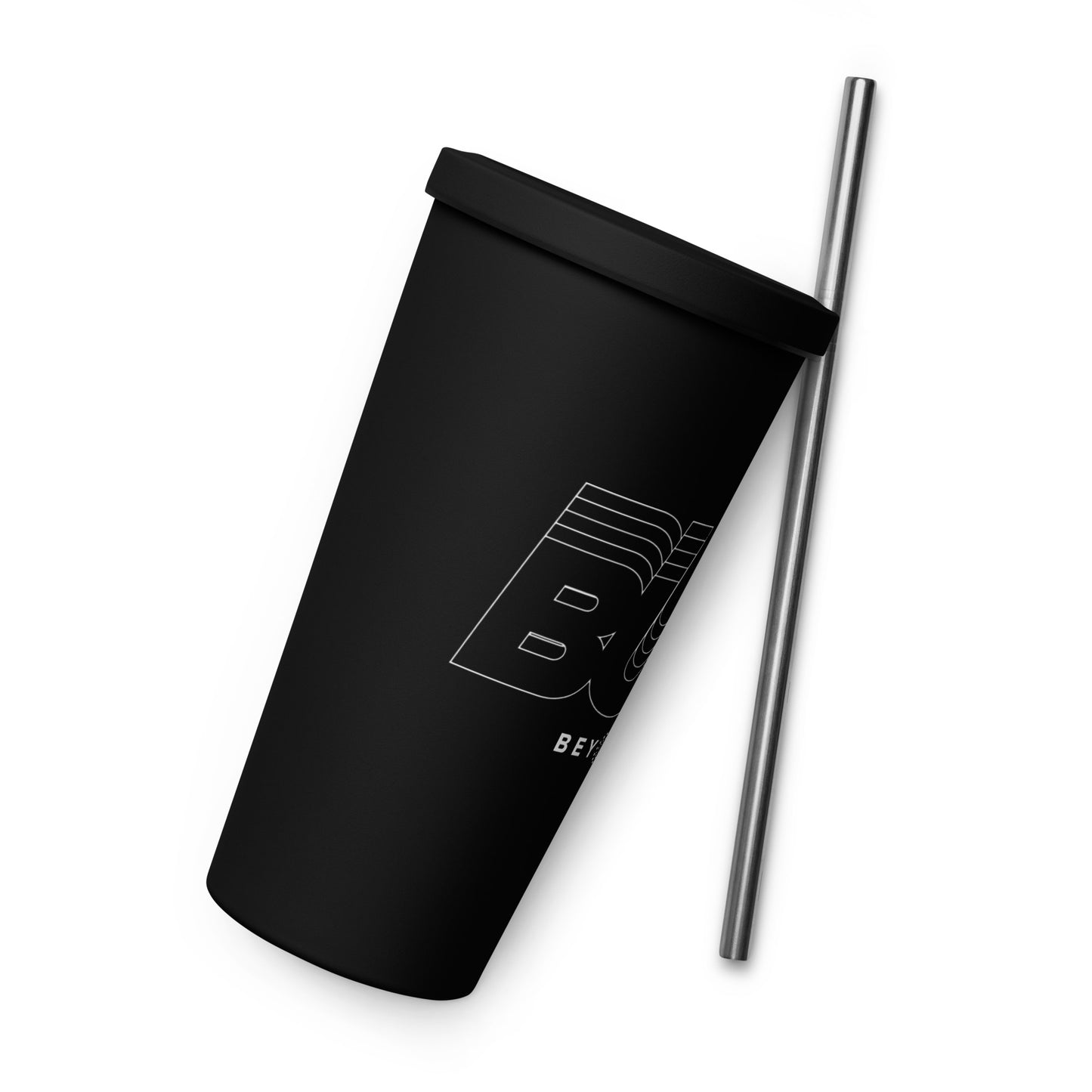 ZipBURN Insulated tumbler with a straw