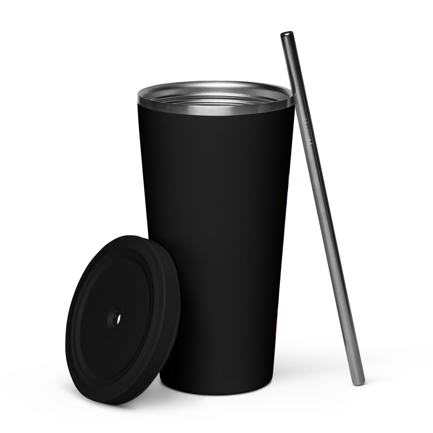 ZipBURN - Color Insulated tumbler with a straw