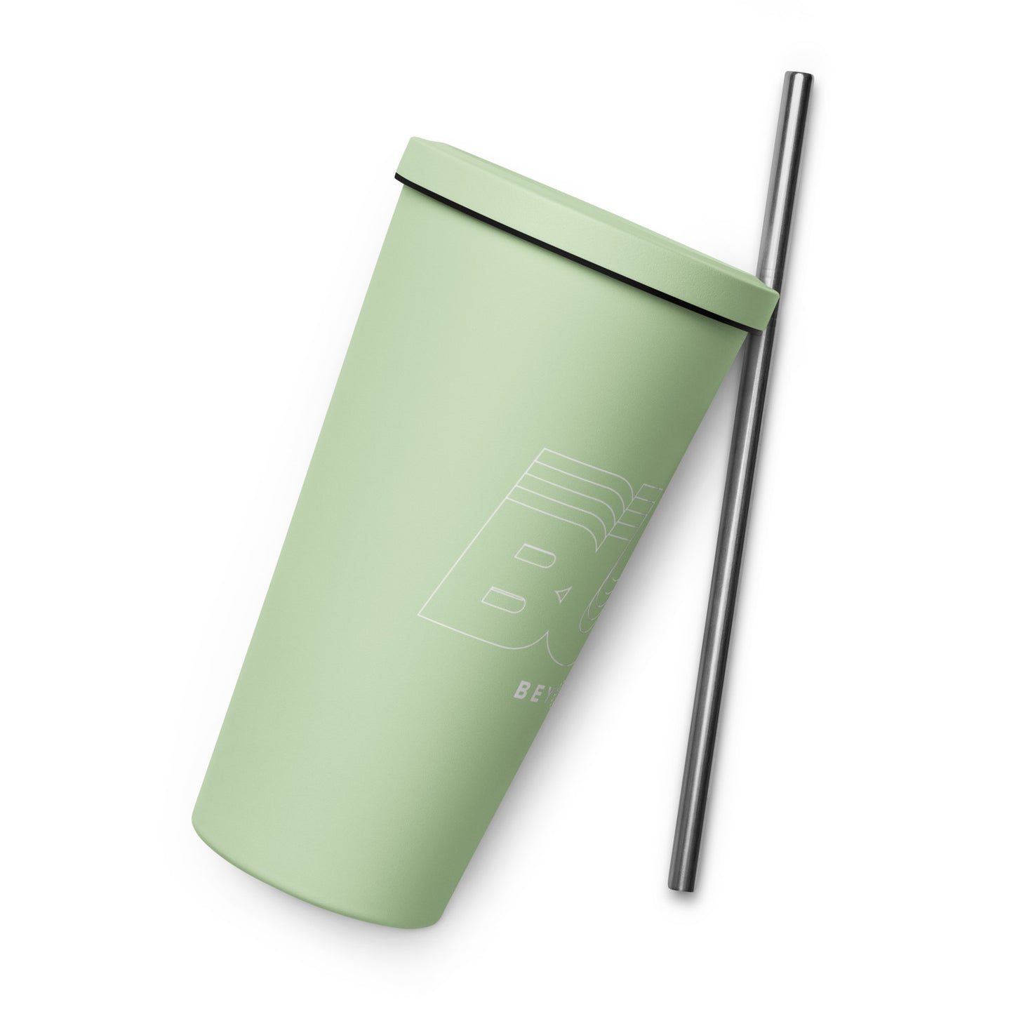ZipBURN Insulated tumbler with a straw