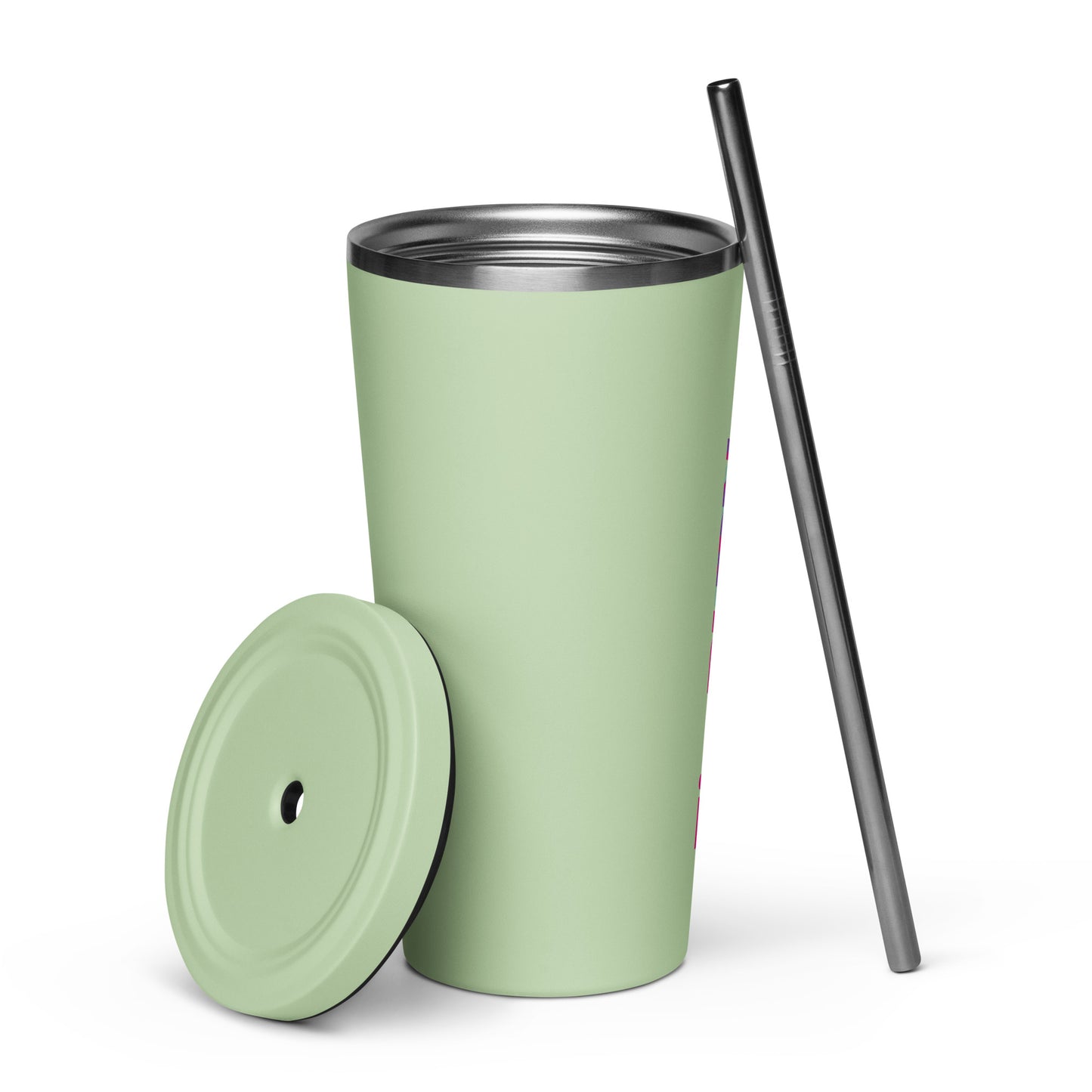 ZipBURN - Color Insulated tumbler with a straw