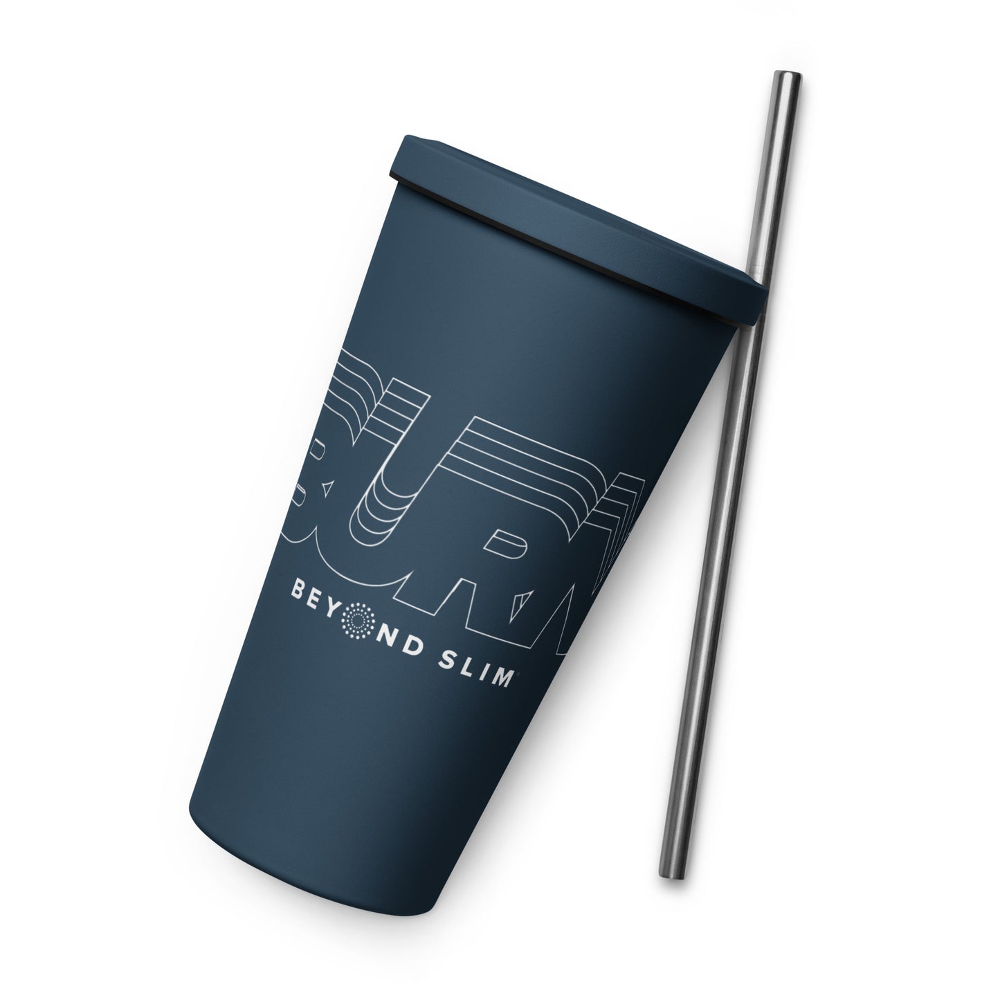 ZipBURN Insulated tumbler with a straw