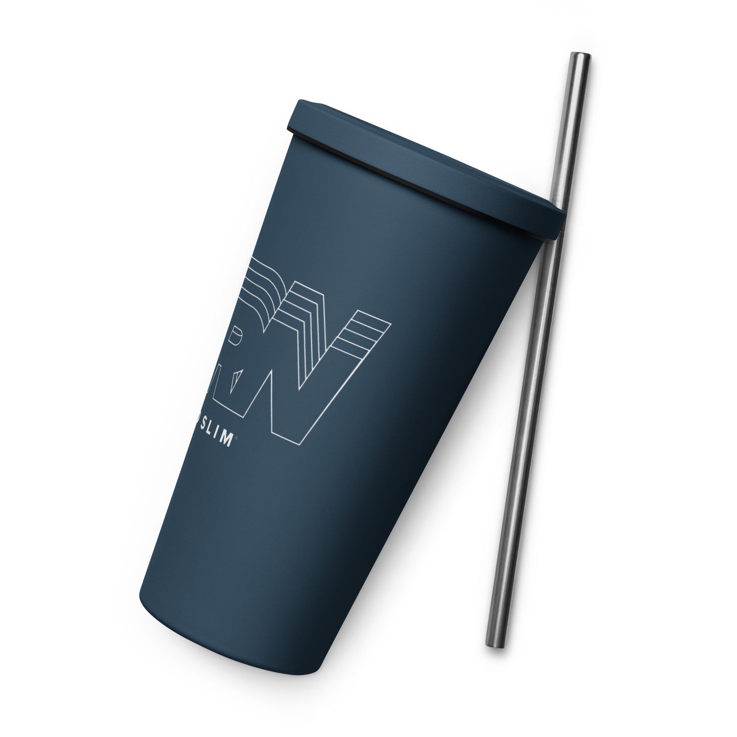 ZipBURN Insulated tumbler with a straw