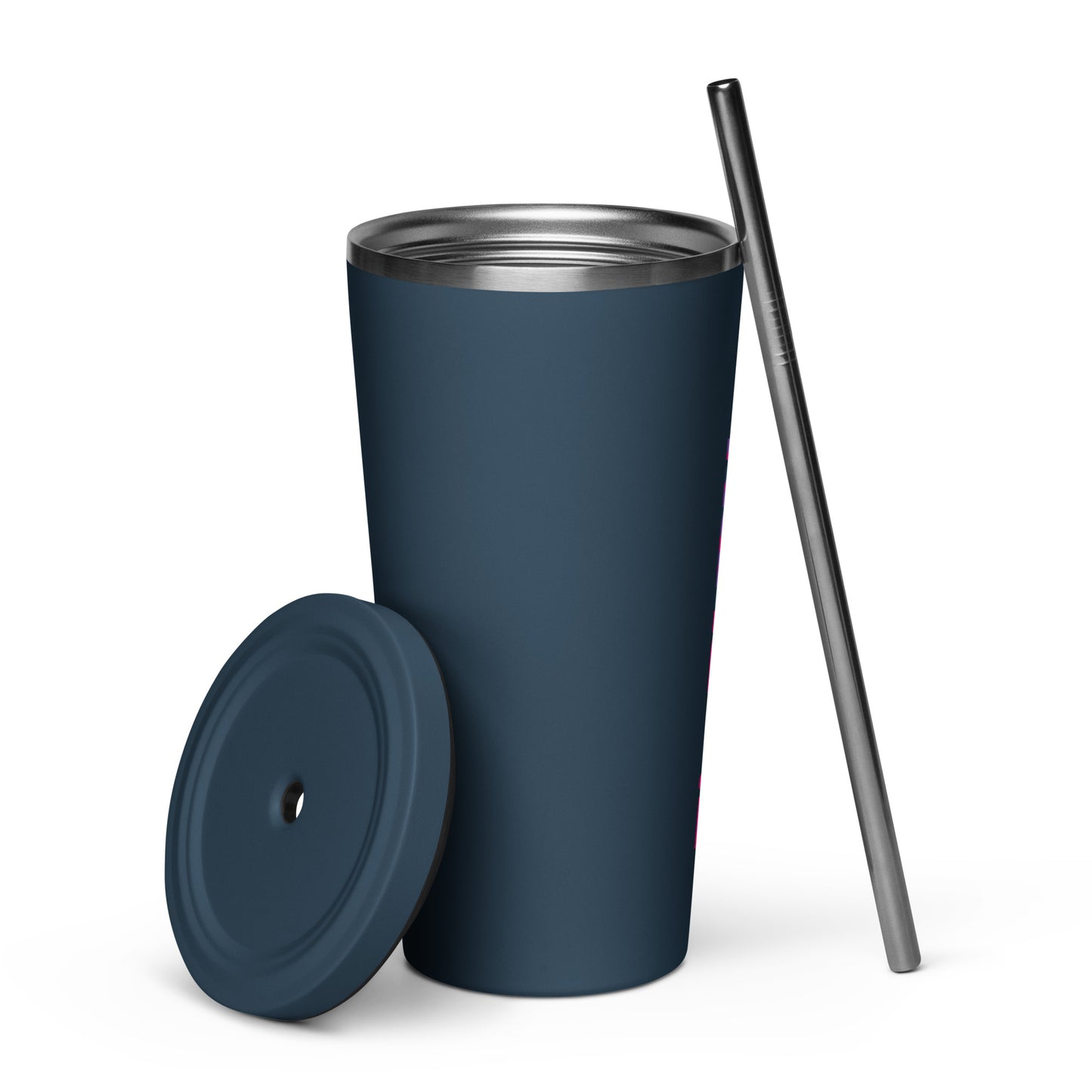 ZipBURN - Color Insulated tumbler with a straw
