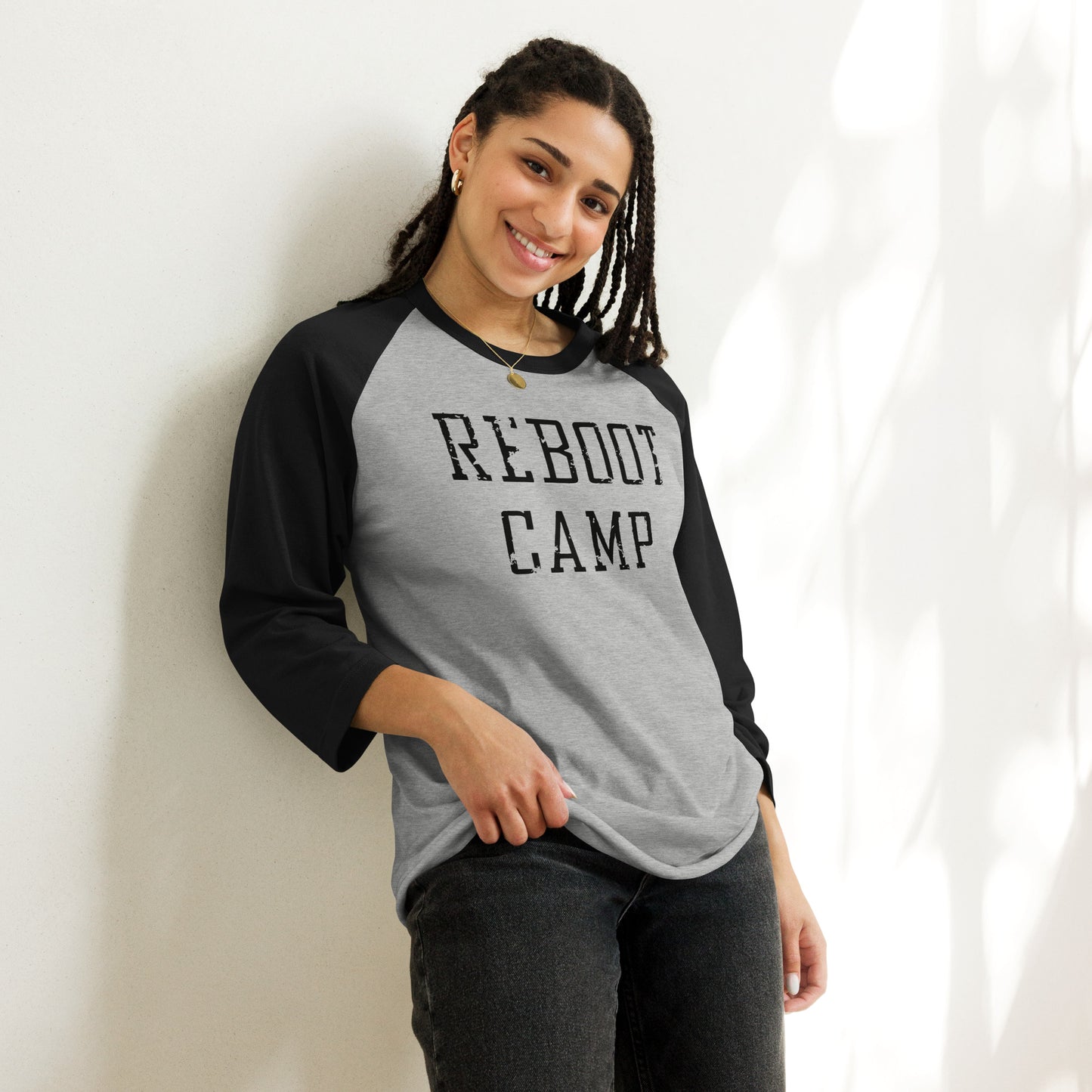 Reboot ¾6 - Reboot Camp 4 sleeve raglan shirt