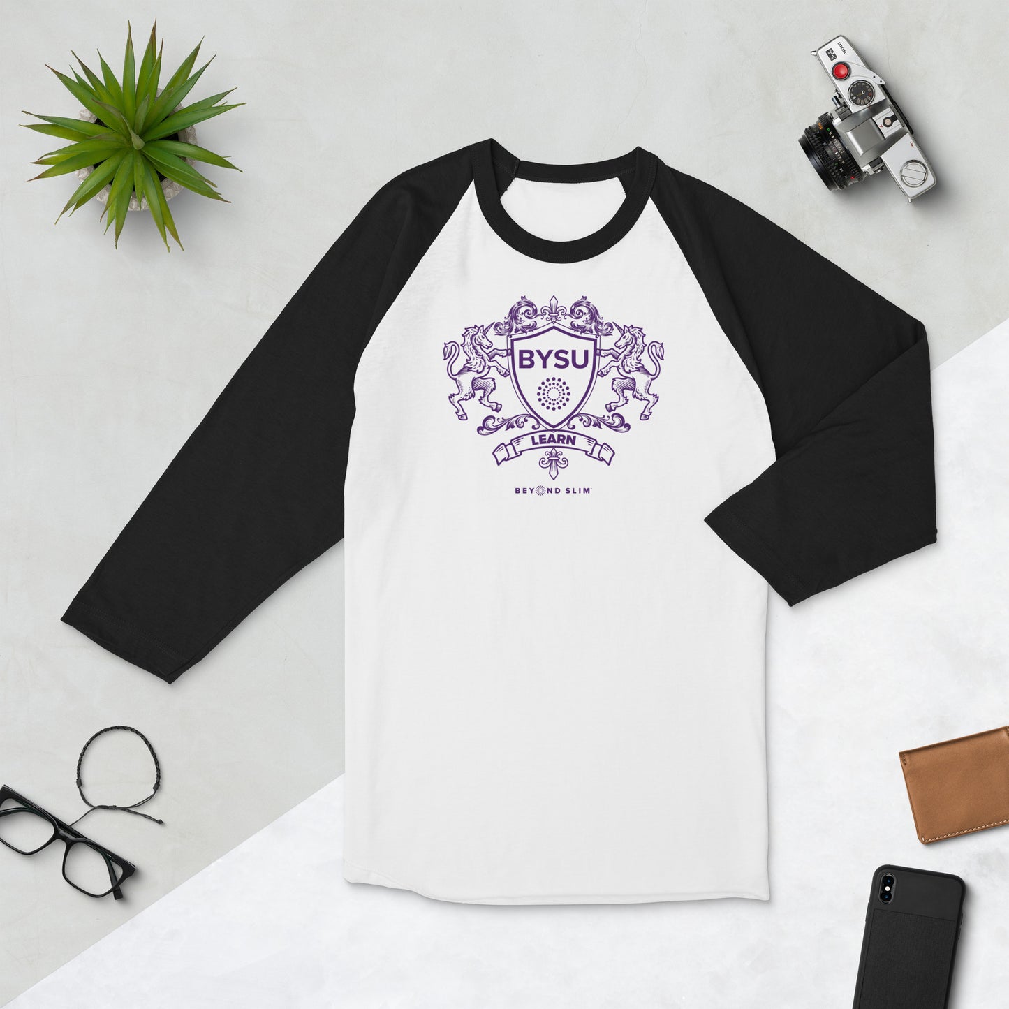 BYSU ¾ sleeve raglan shirt