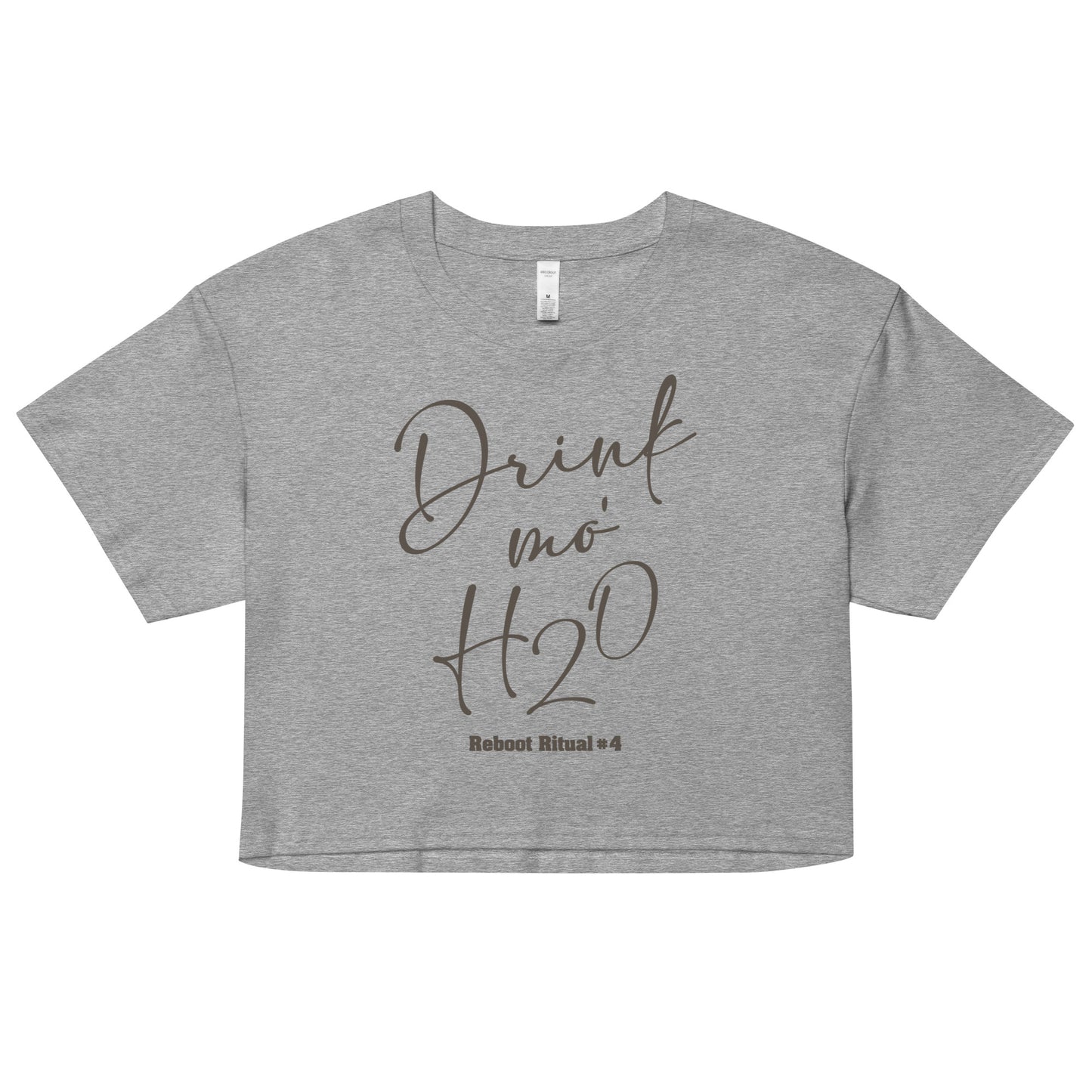 Reboot 66 - Drink Mo H2O Women’s crop top