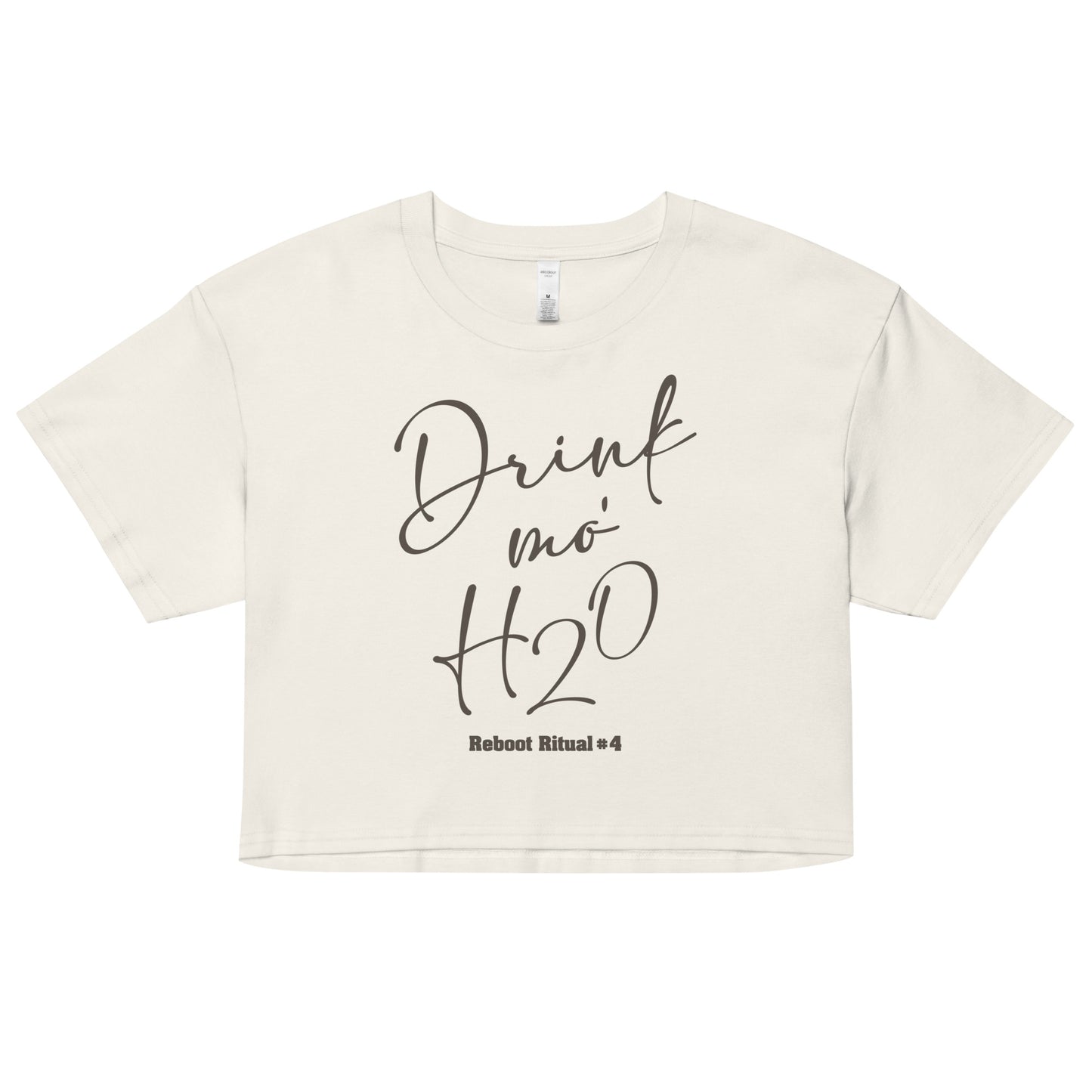 Reboot 66 - Drink Mo H2O Women’s crop top
