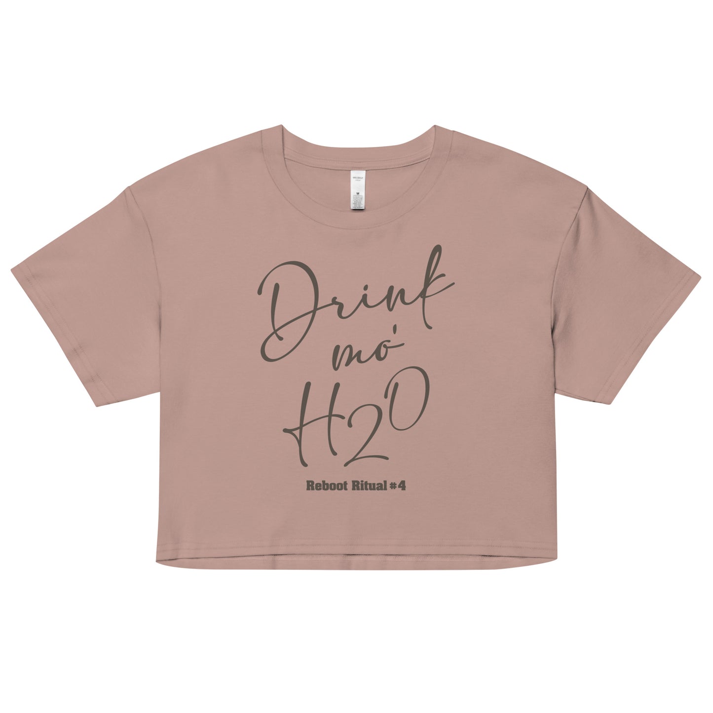 Reboot 66 - Drink Mo H2O Women’s crop top