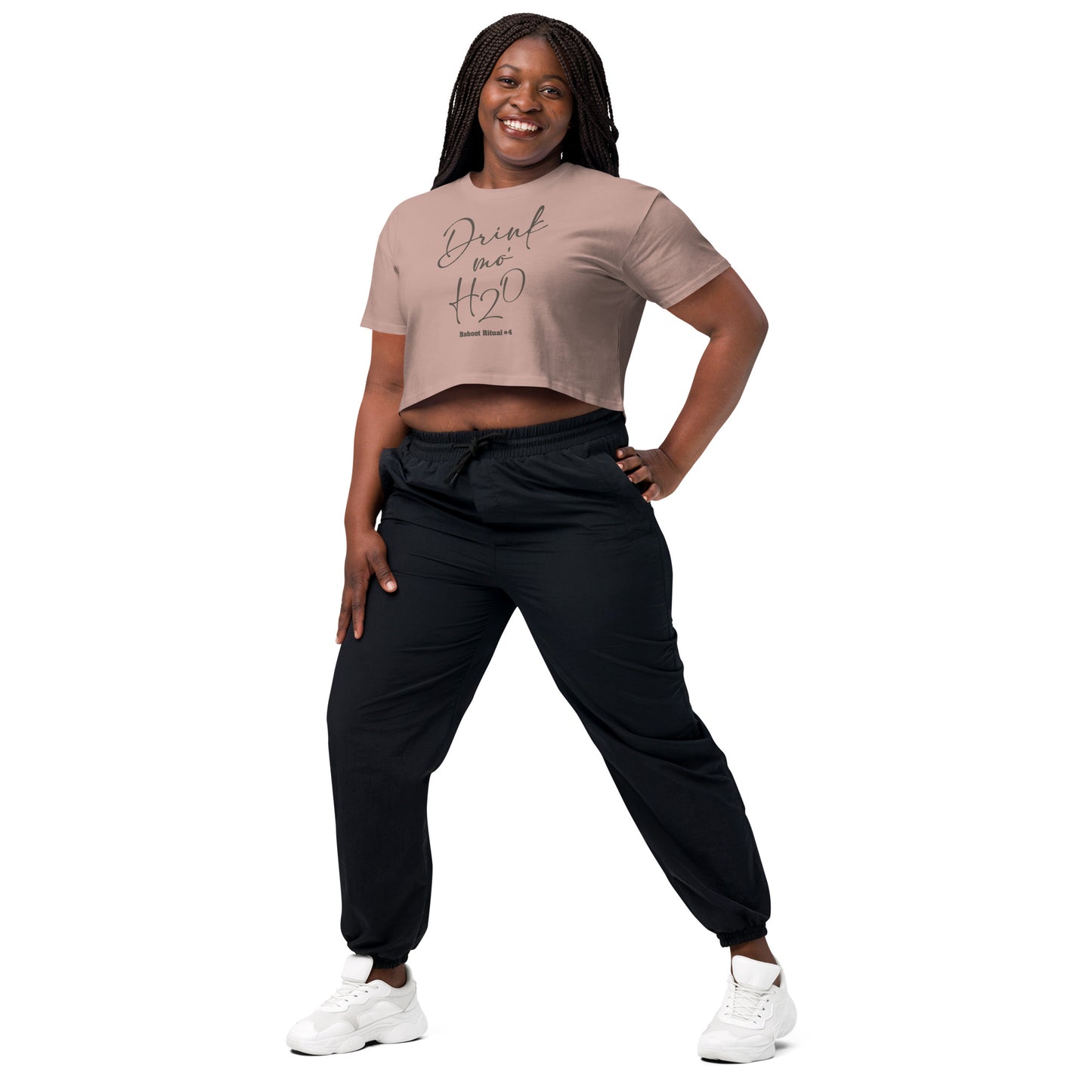 Reboot 66 - Drink Mo H2O Women’s crop top