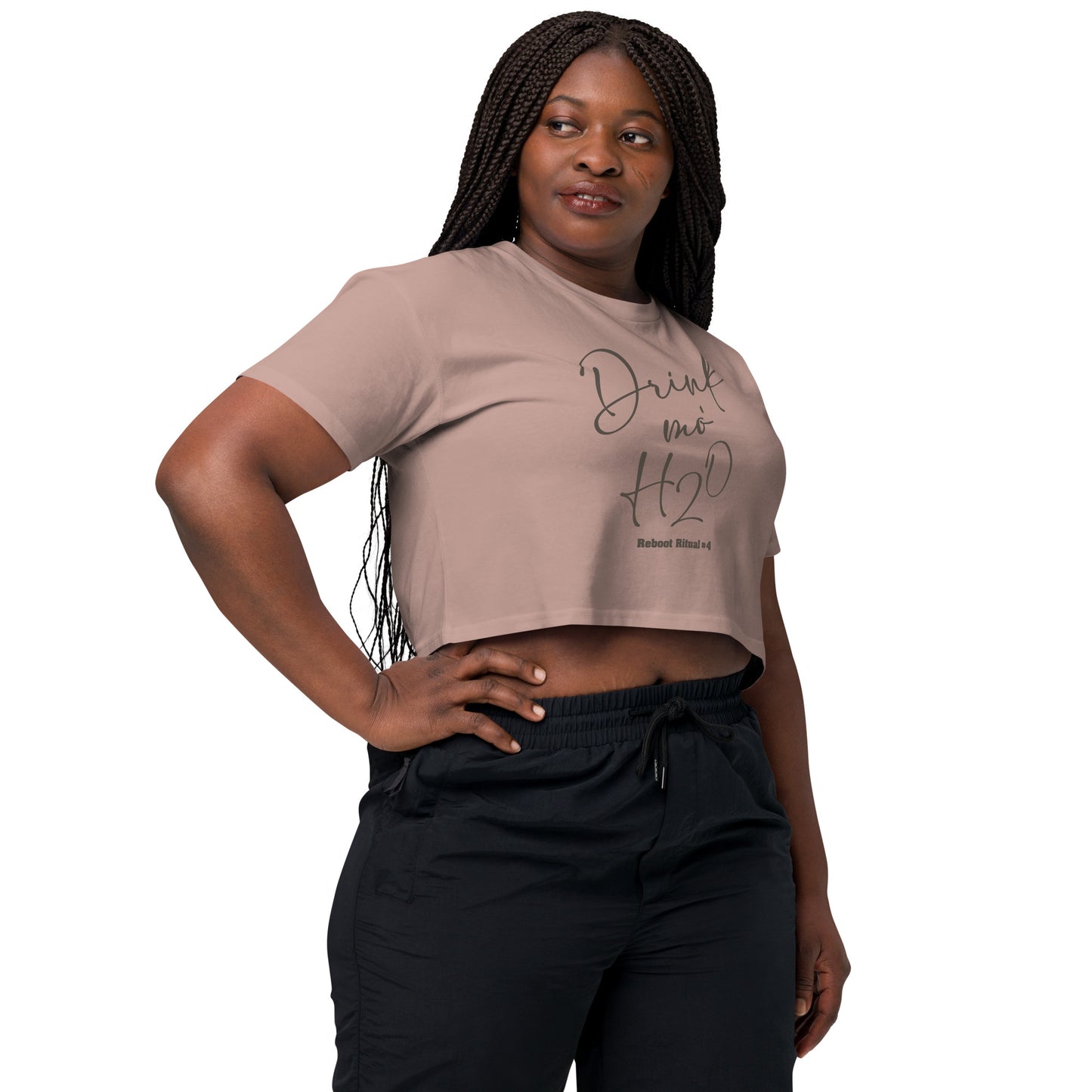 Reboot 66 - Drink Mo H2O Women’s crop top