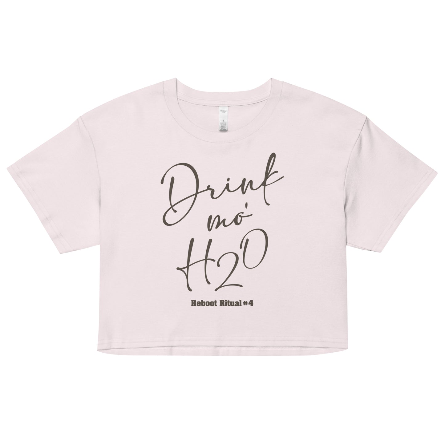 Reboot 66 - Drink Mo H2O Women’s crop top