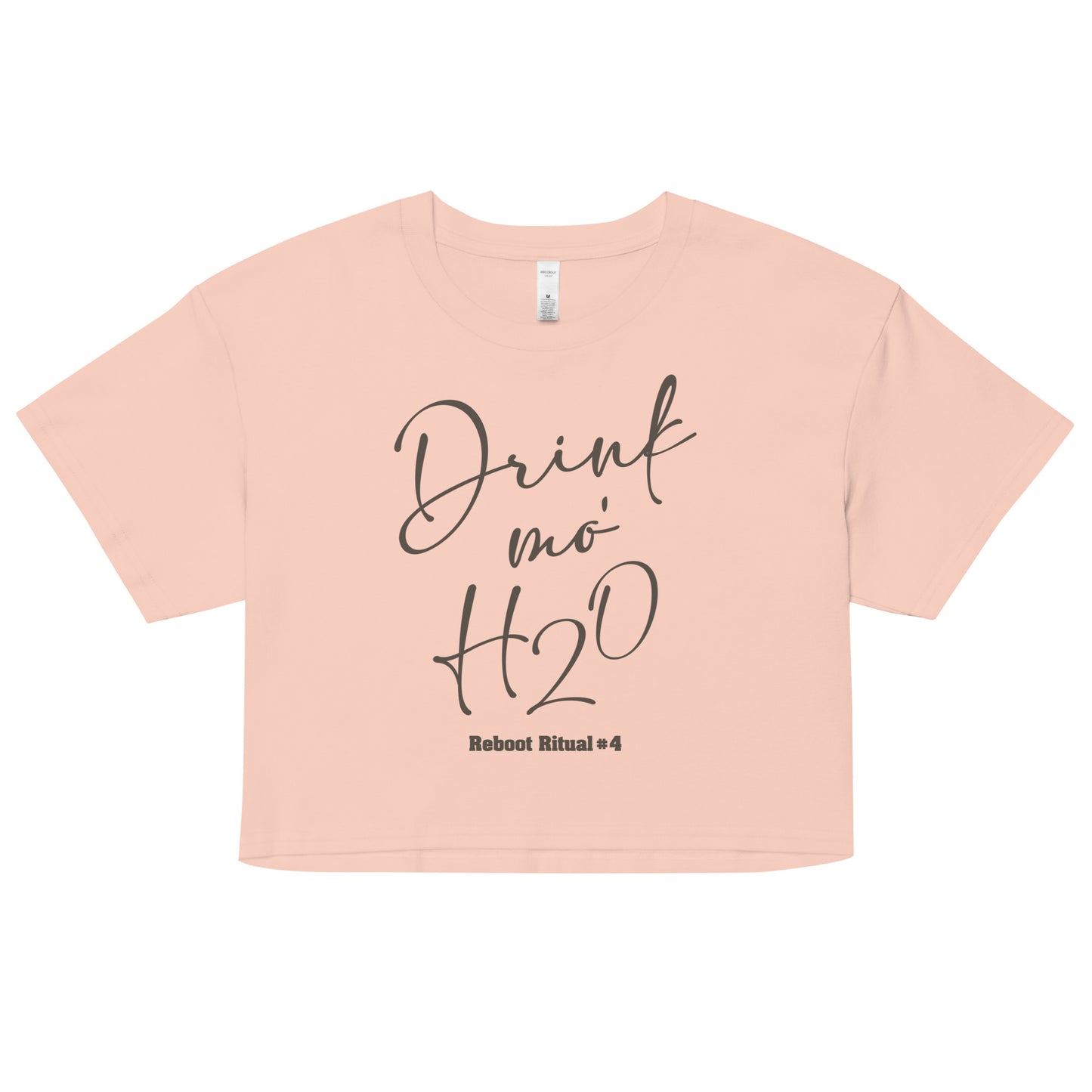 Reboot 66 - Drink Mo H2O Women’s crop top