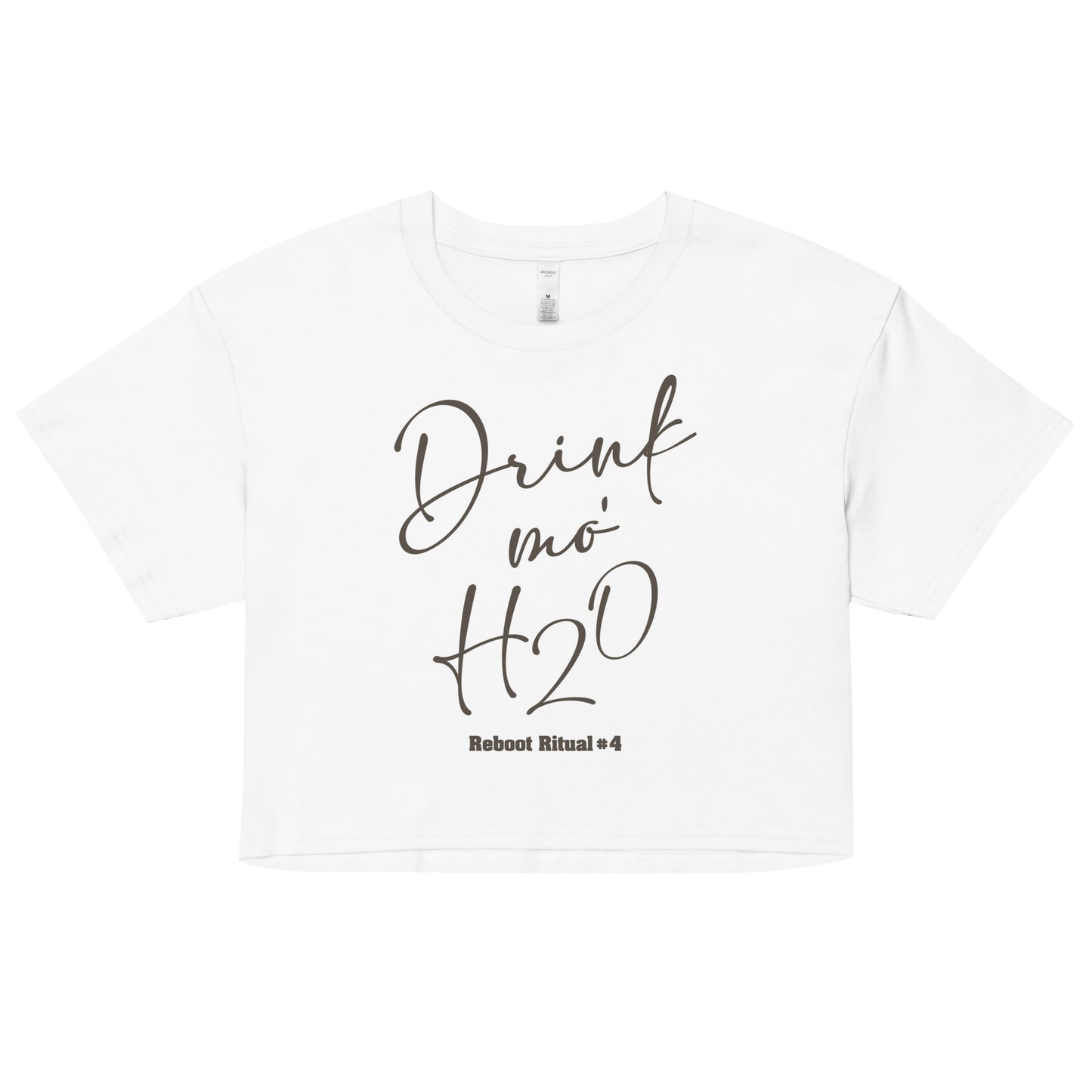 Reboot 66 - Drink Mo H2O Women’s crop top