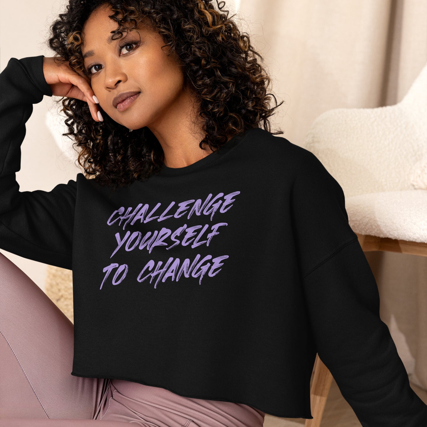 Reboot 66 - Challenge Yourself Crop Sweatshirt