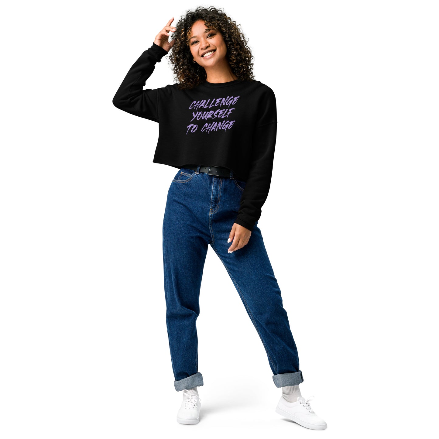 Reboot 66 - Challenge Yourself Crop Sweatshirt