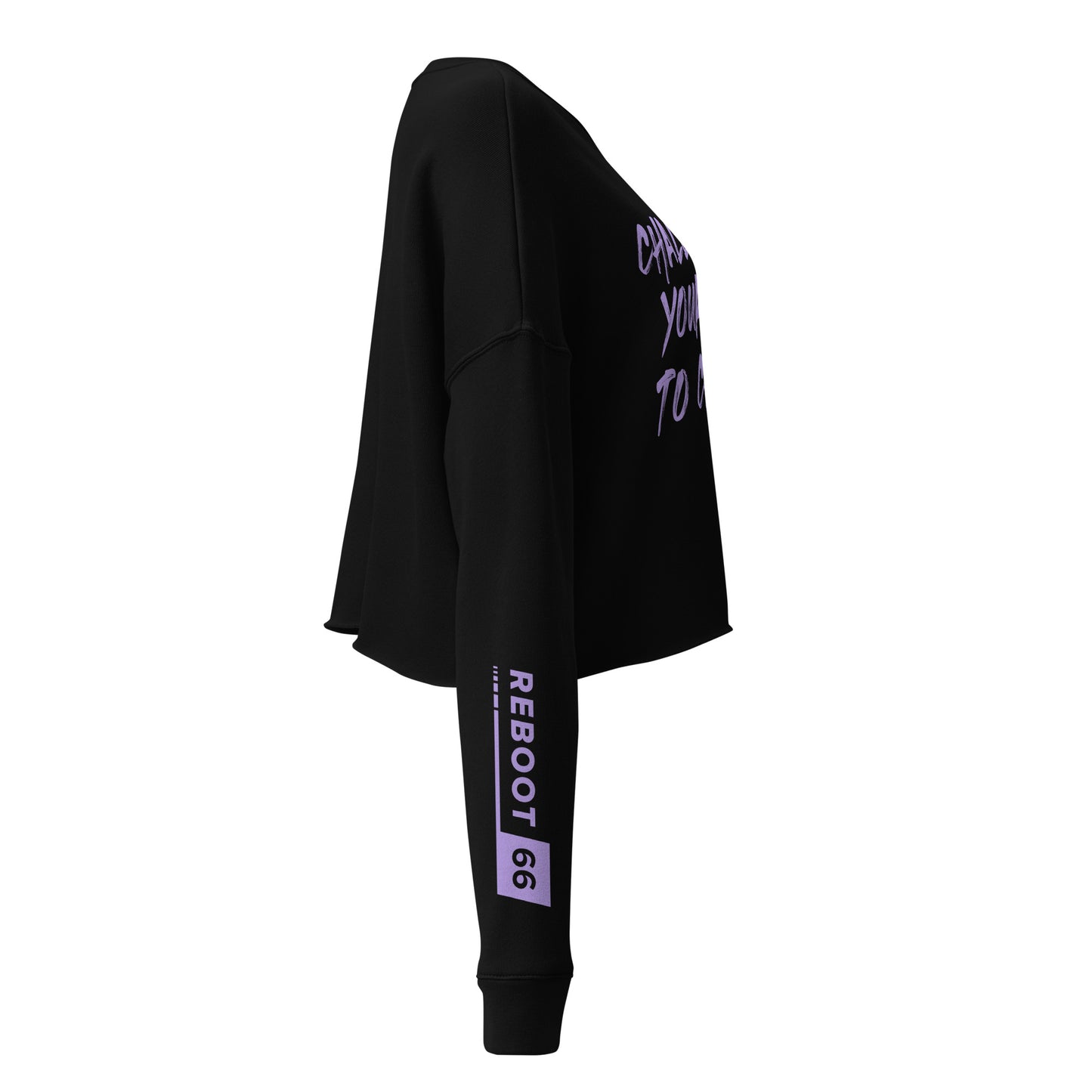 Reboot 66 - Challenge Yourself Crop Sweatshirt