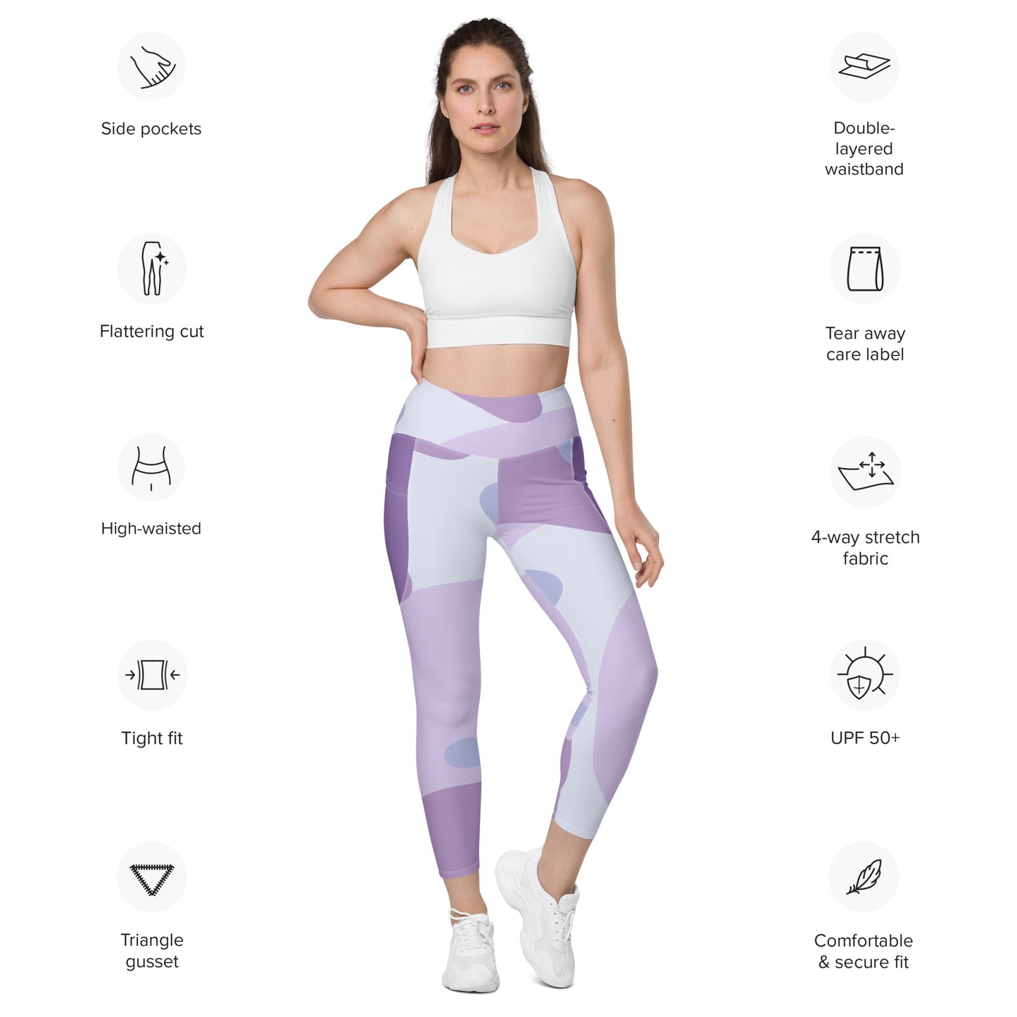 CAMO BURST Leggings with pockets