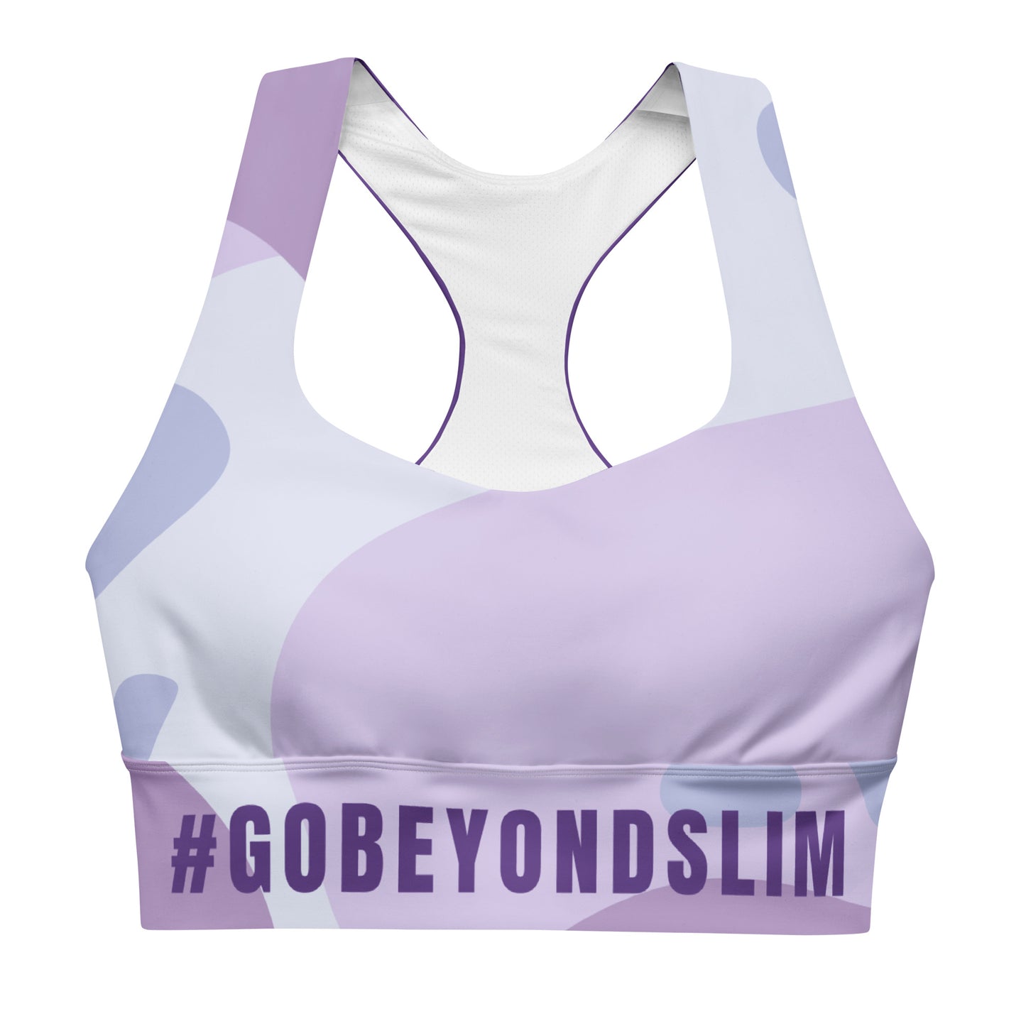 CAMO #GOBEYONDSLIM Longline sports bra