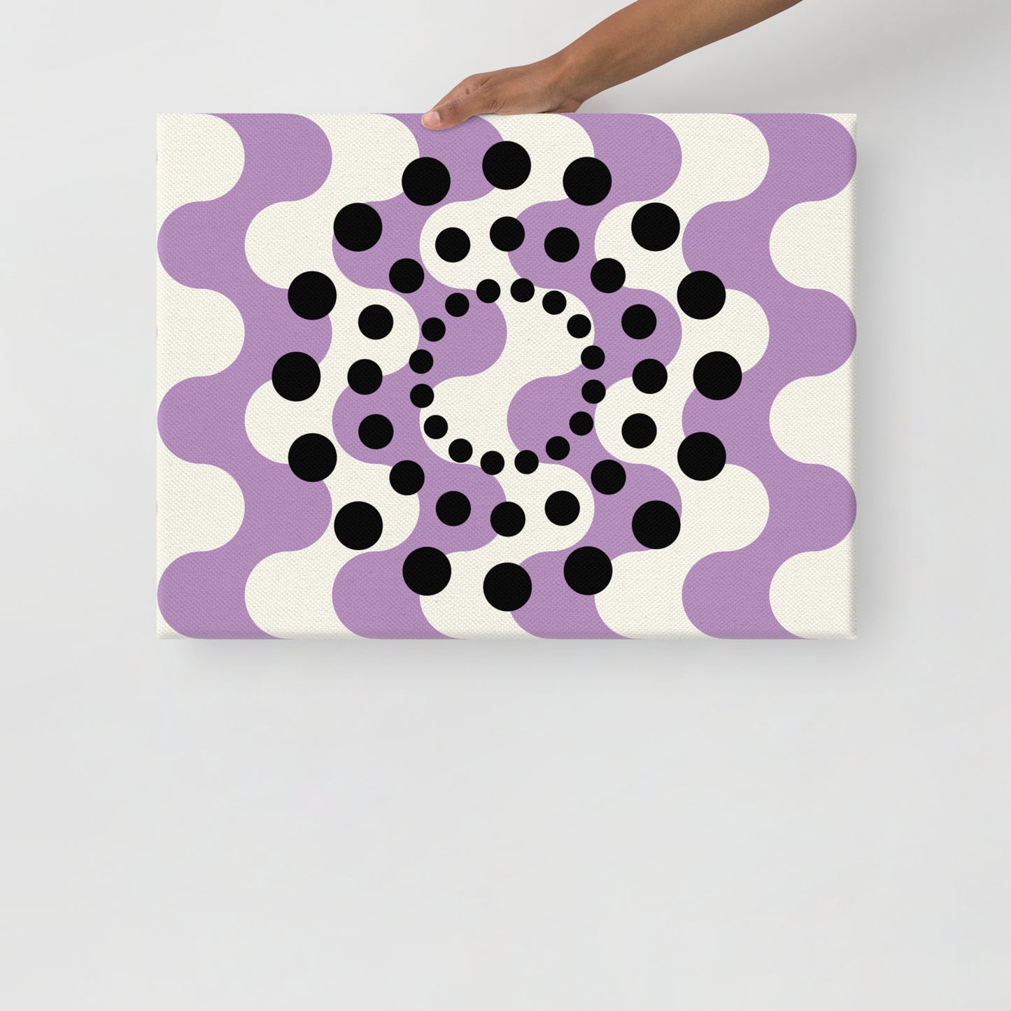 BURST Canvas PURPLE WAVE