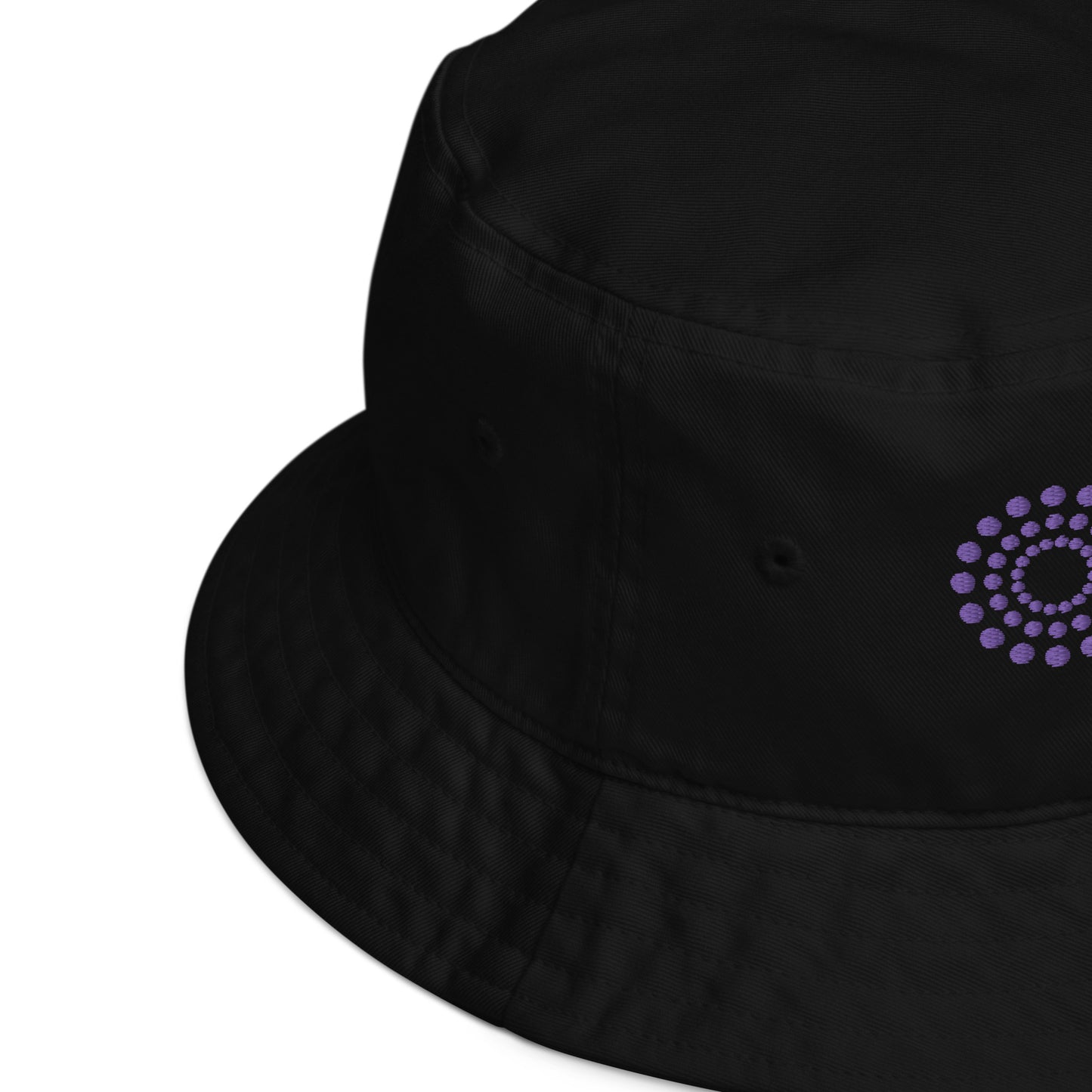 BURST Embroidered Organic bucket hat