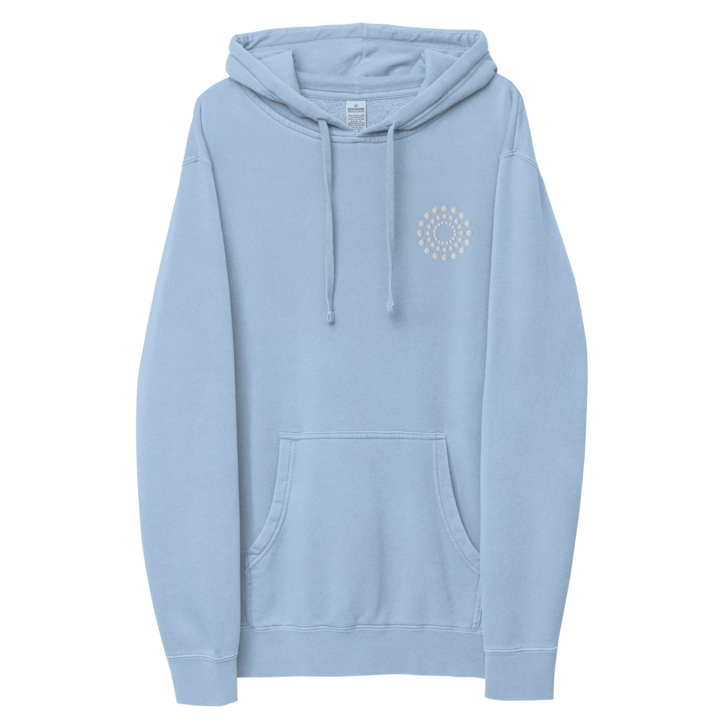 BURST Embroidered Unisex pigment-dyed hoodie