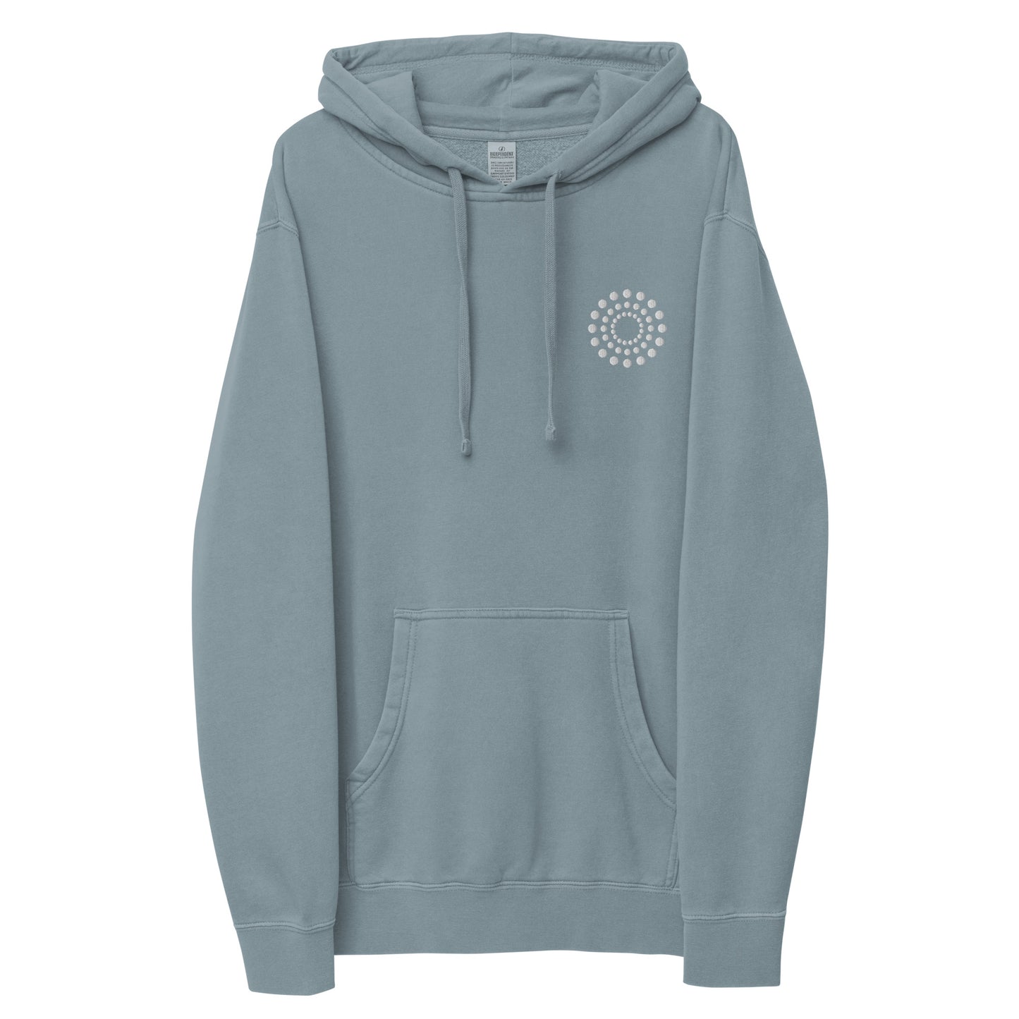 BURST Embroidered Unisex pigment-dyed hoodie