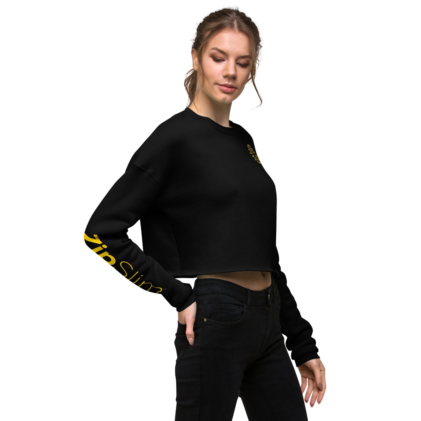 ZipSlim Crop Sweatshirt