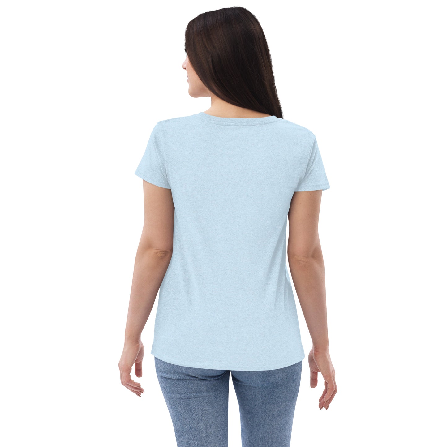 ZIP women’s embroidered recycled v-neck t-shirt