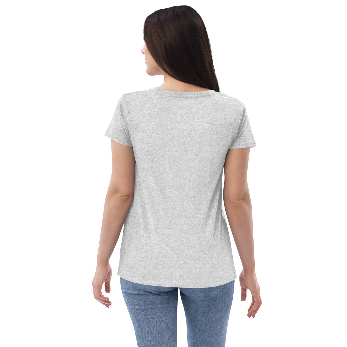 ZIP women’s embroidered recycled v-neck t-shirt