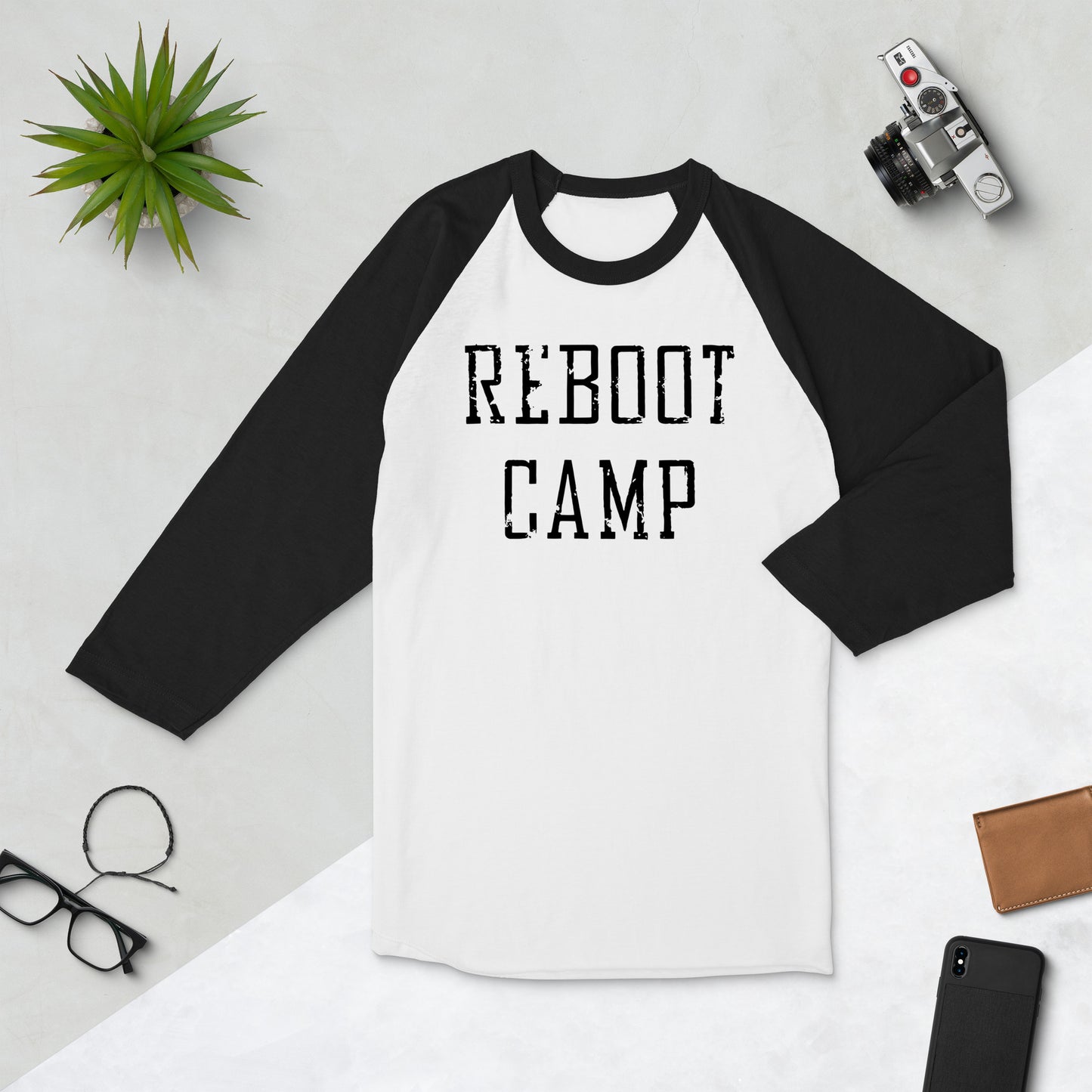 Reboot ¾6 - Reboot Camp 4 sleeve raglan shirt