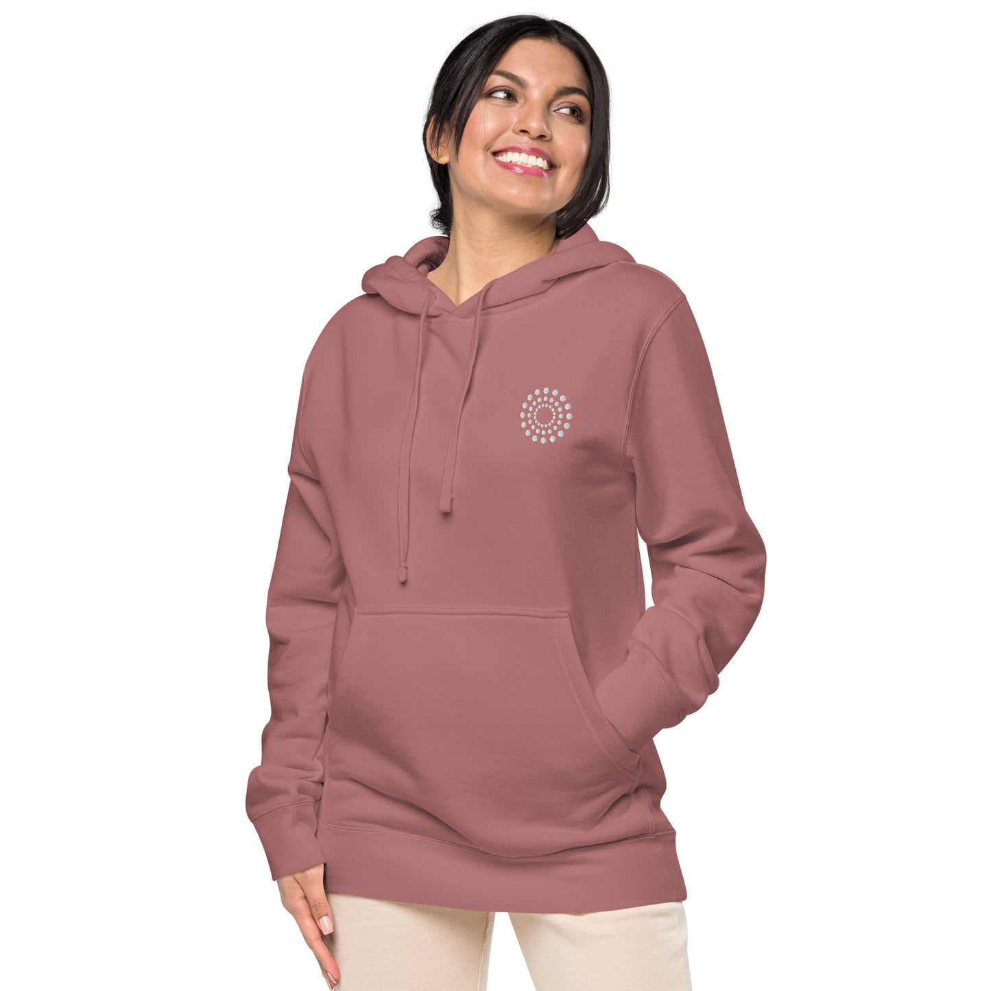 BURST Embroidered Unisex pigment-dyed hoodie
